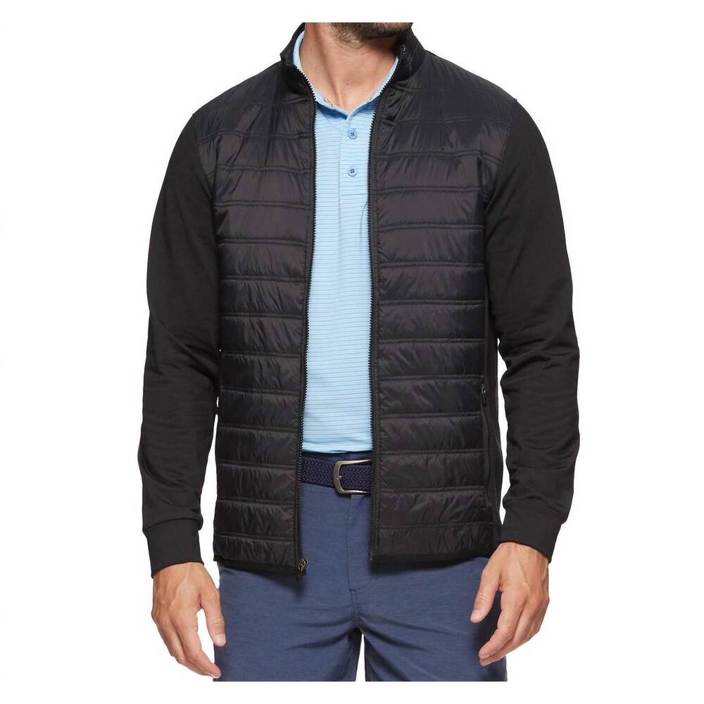 NEW FLAGS & ANTHEM worthington performance puffer jacket in black